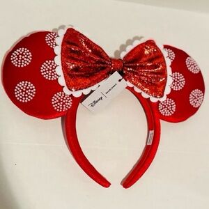 Baublebar Disney NWT Minnie Mouse Pearl Polka Dots Ear Headband